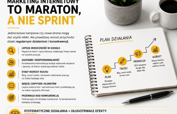 Marketing internetowy to maraton, a nie jednorazowa akcja